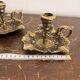 Paire Bougeoir Table Main Rat de cave Rococo Louis XV