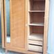 Armoire vintage à 2 portes et miroir
