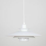Pair of 2 vintage pendant lamps Volga by Kurt Wiborg, Jeka, 1980s