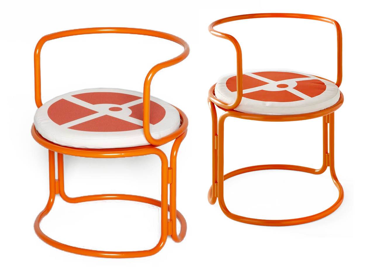 Pair of Gae Aulenti armchairs for Prisunic