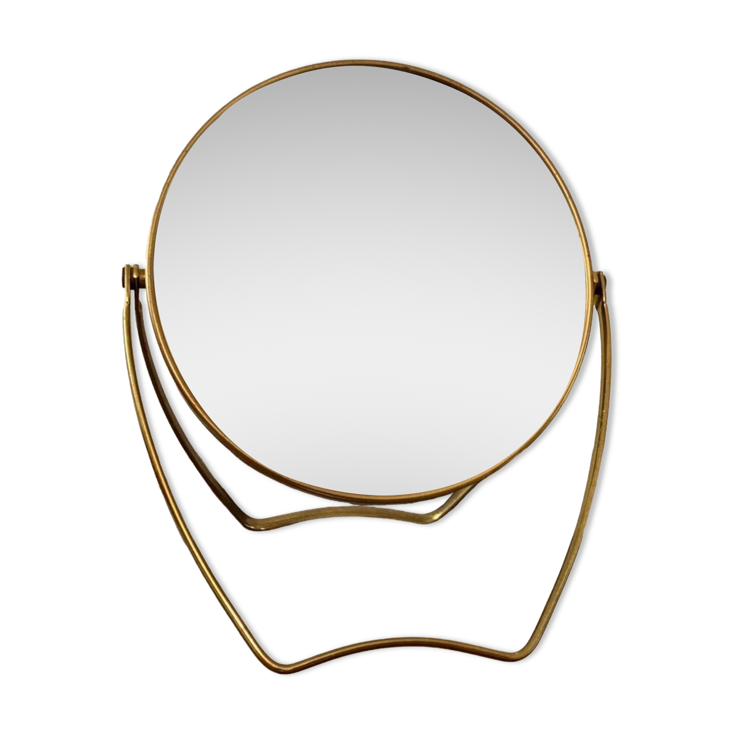 Miroir cosmétique Italie années 1960 18x21cm