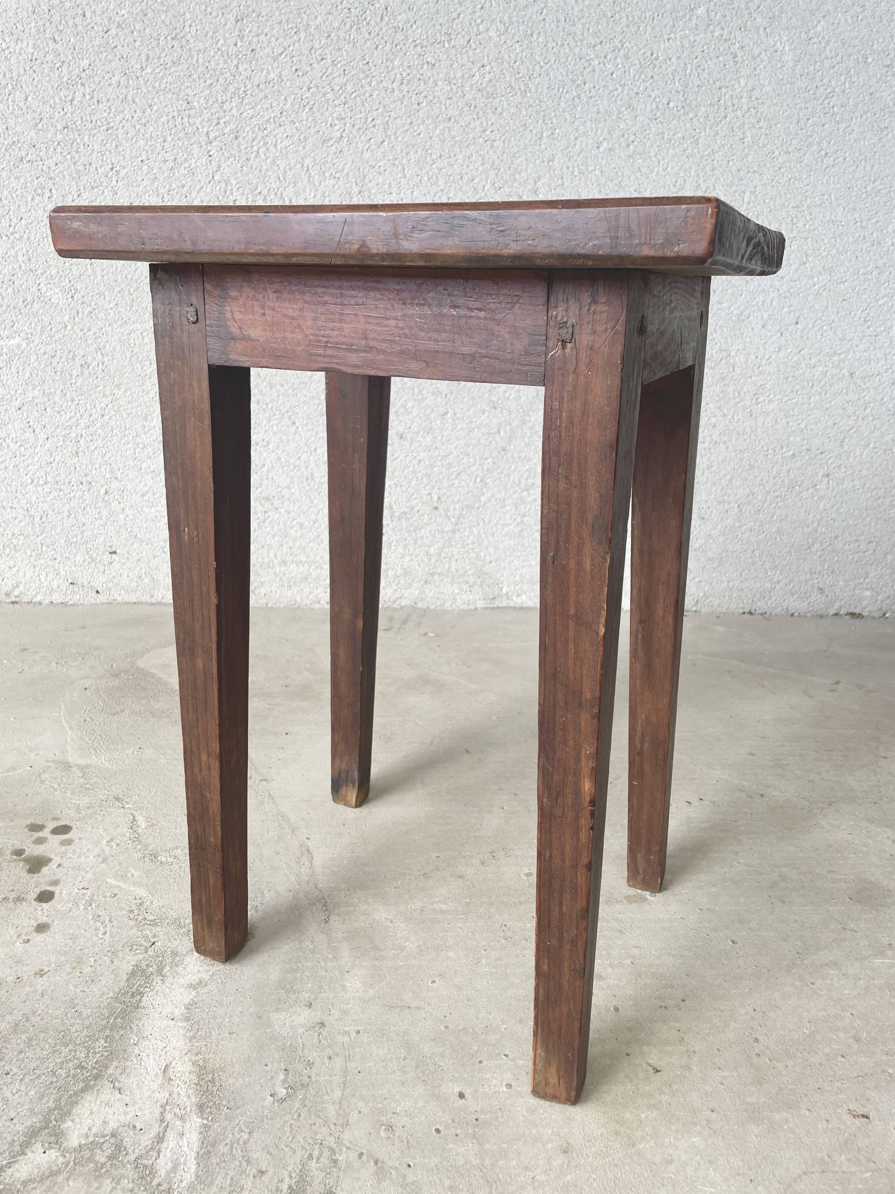 Antique solid wood stool