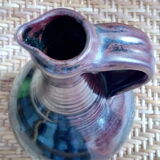 Glazed earthenware carafe