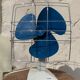 Vintage fan calor 1970 blue and white