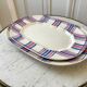 Duo of rectangular dishes HBCM model "Scottish" pink and blue 50s