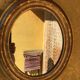 Ancient oval gold mirror 36x42cm