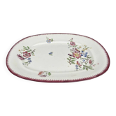 Plat de service terre de fer Sarreguemines Strasbourg