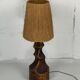 Lampe de table hollandaise brutaliste avec abat-jour en sisal, années 1960