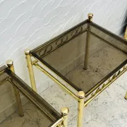 Pair of Belgo Chrome side tables
