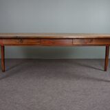 French farmhouse oak dining table circa 1880