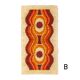 Tapis orange 'Waves' Space Age