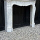 Louis XV style fireplace in Arabescato Carrara marble, circa 1880.