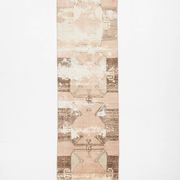 3x11 Rug For Kitchen Brown Beige Turkish Runner Rug, 86x325Cm SK 5286