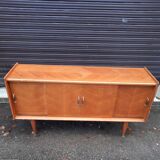 Vintage sideboard 4 sliding doors