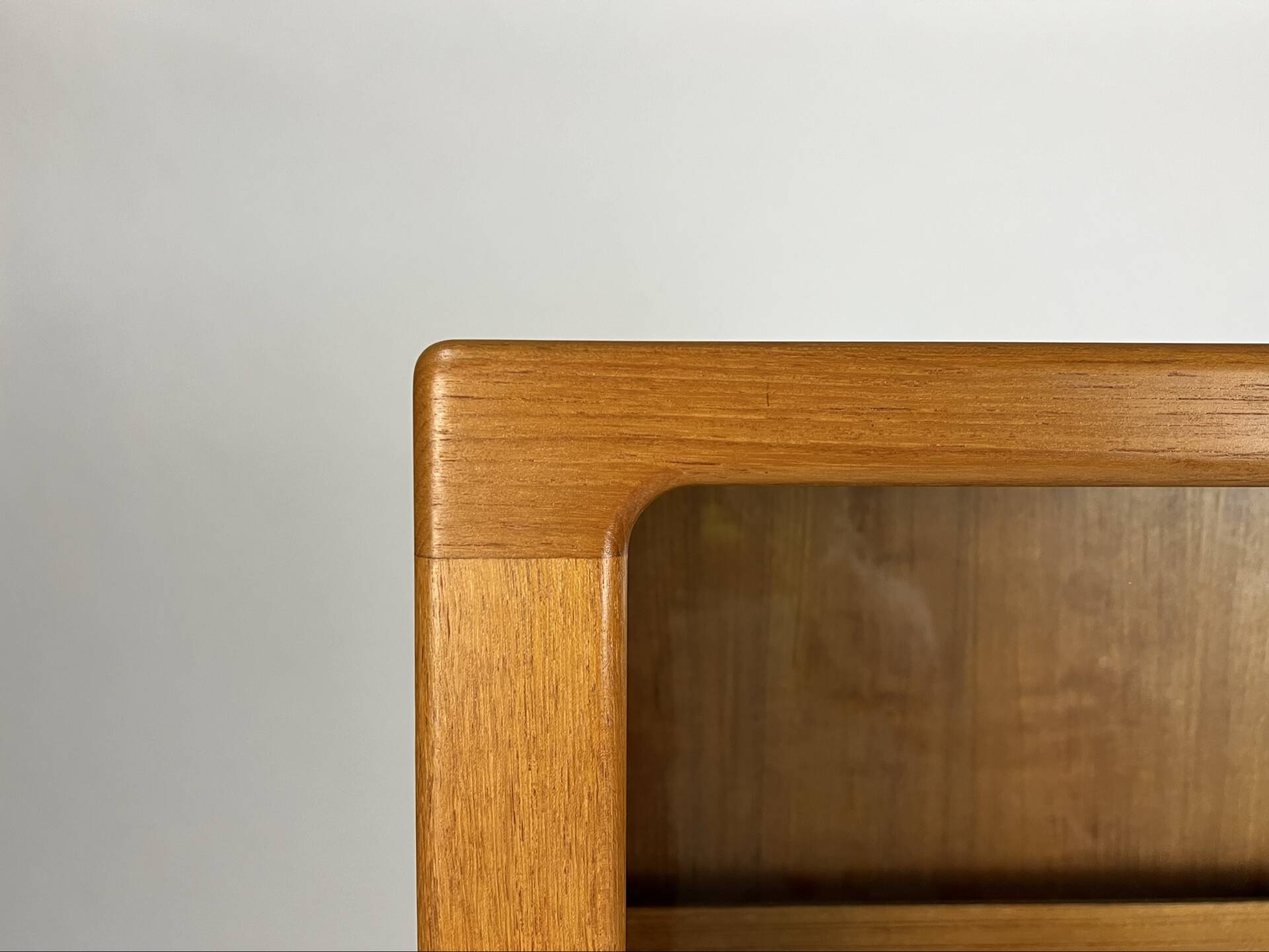 Danish teak display cabinet highboard shelf Silkeborg 70s vintage design