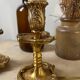 Paire de lampes en bronze rocaille Louis XV