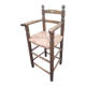 Mulched children's high chair and vintage wood