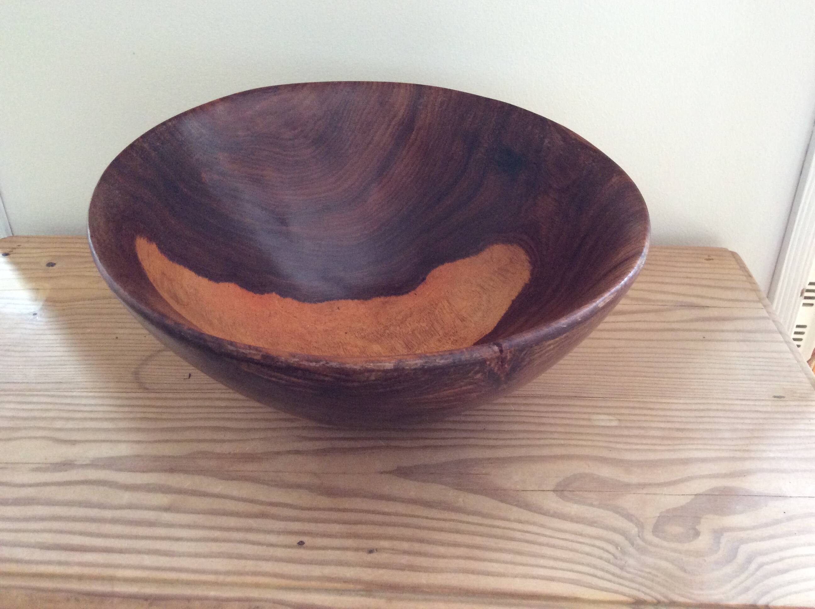 Wooden salad bowl