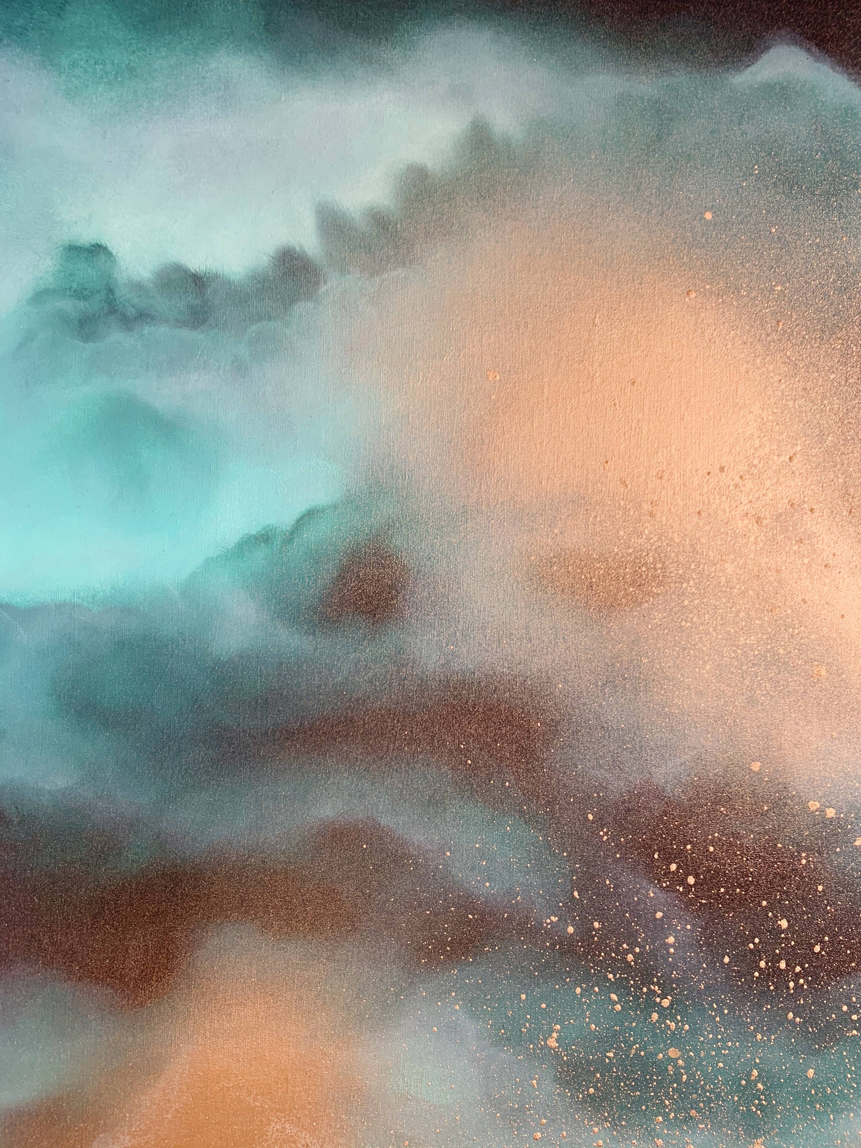 Together In Electric Dreams - Abstract art canvas