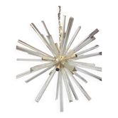 Lustre Sputnik en verre de style Murano contemporain