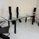 Le Corbusier Cassina LC6 vintage glass dining table