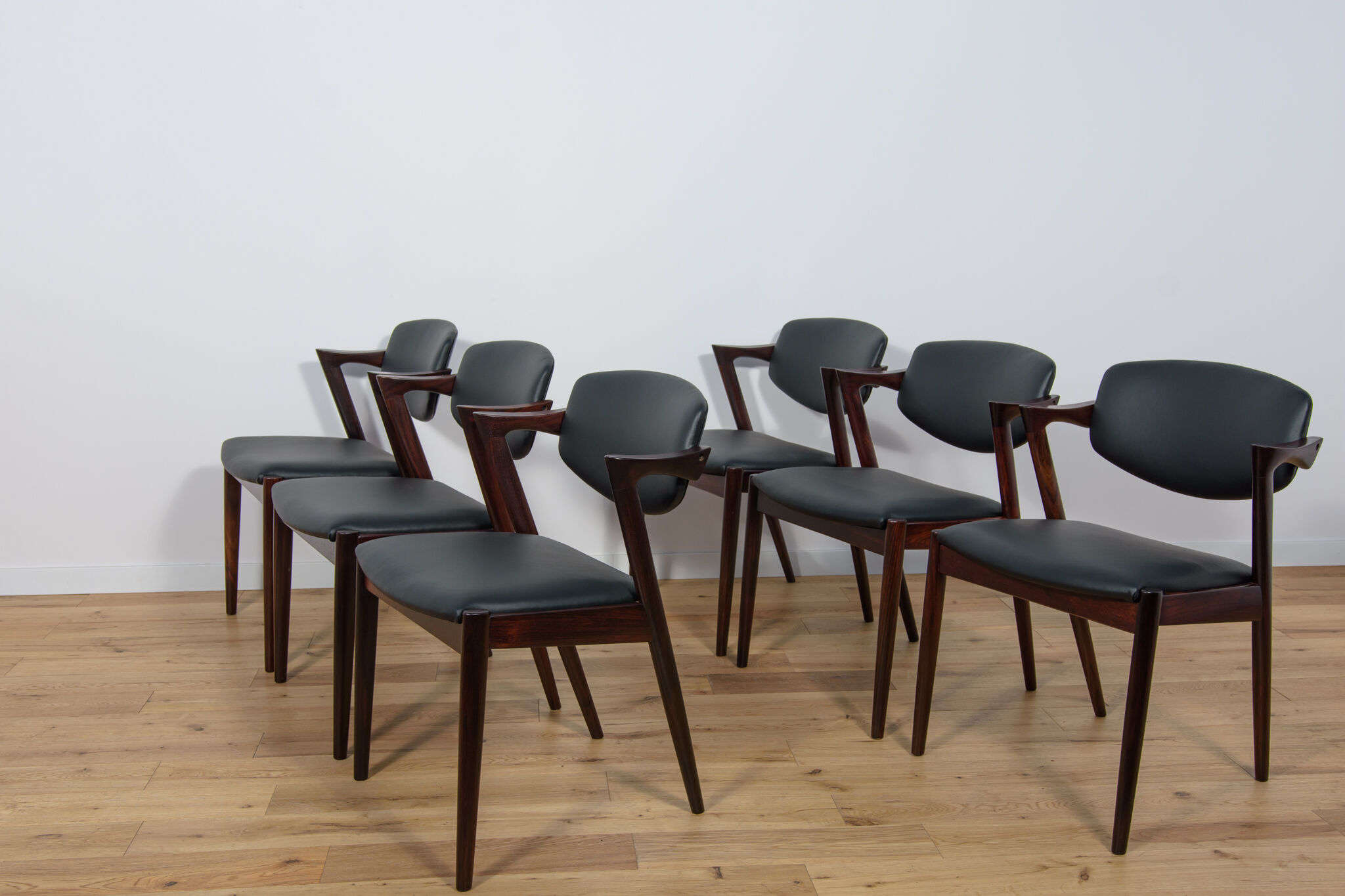 Model 42 Dining Chairs by Kai Kristiansen for Schou Andersen, 1960s, Set of 4