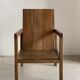 Fauteuil en bois naturel (teck) design minimaliste