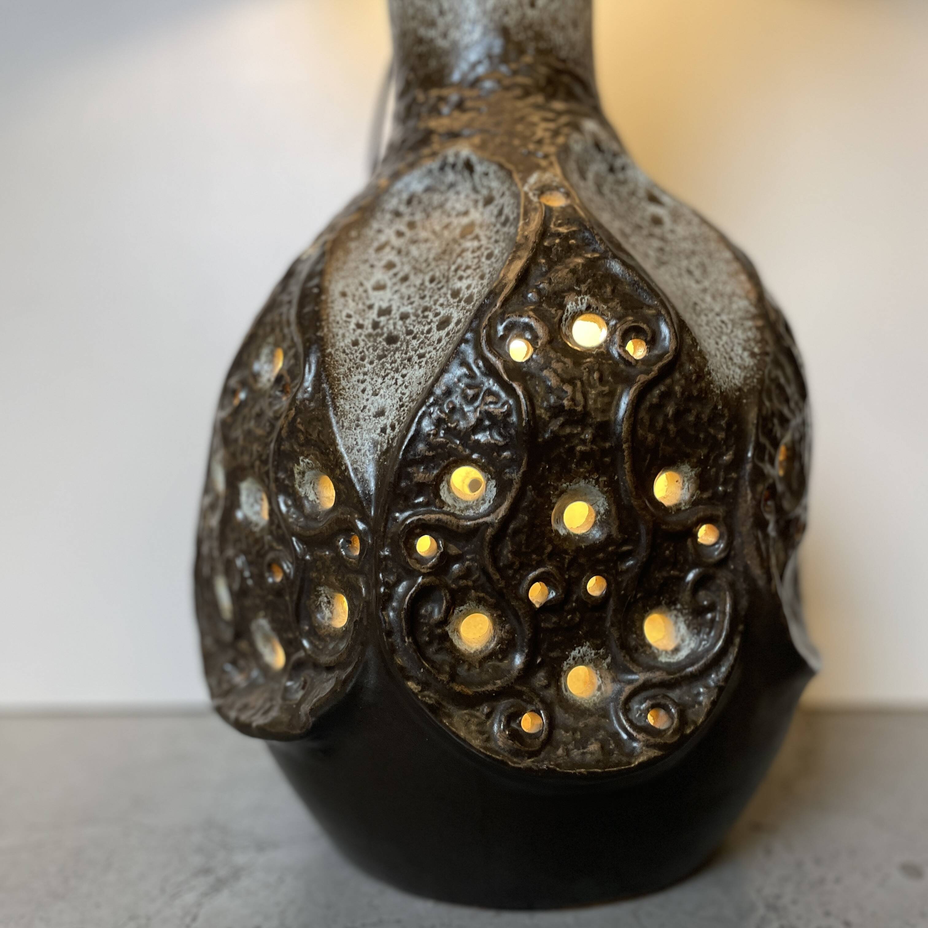 German Ceramic Floor Lamp from 1970'