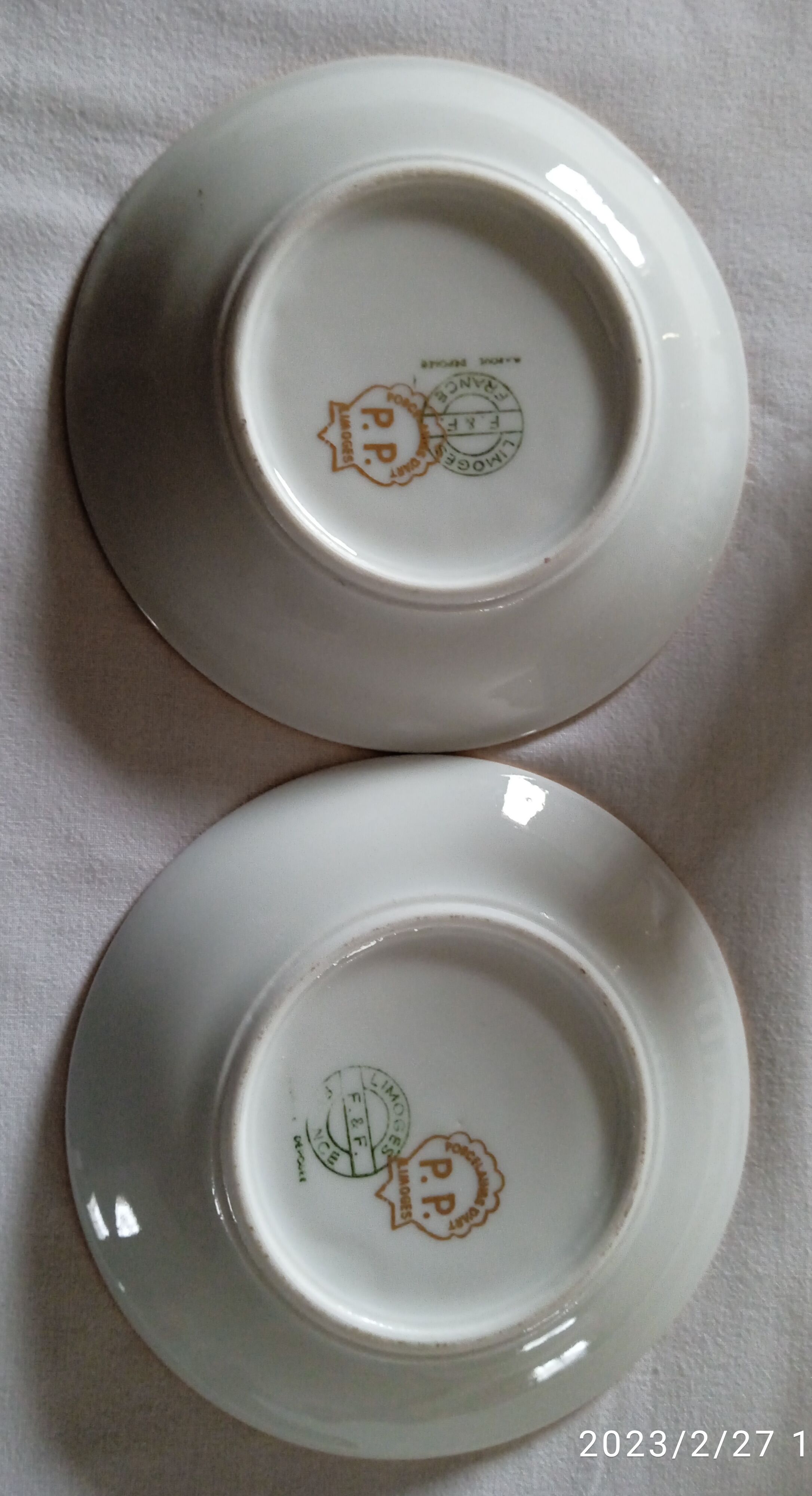 Fine Limoges porcelain mocha cup