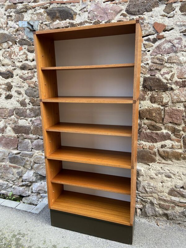 Étagère bibliothèque scandinave mid-century minvielle, 1960 modulable