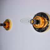 Pair of “cocoon” wall lights, Italy, 1960