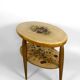 Art Deco gueridon with painted and gilded floral decoration, France – Circa 1920