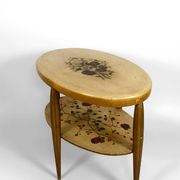 Art Deco gueridon with painted and gilded floral decoration, France – Circa 1920