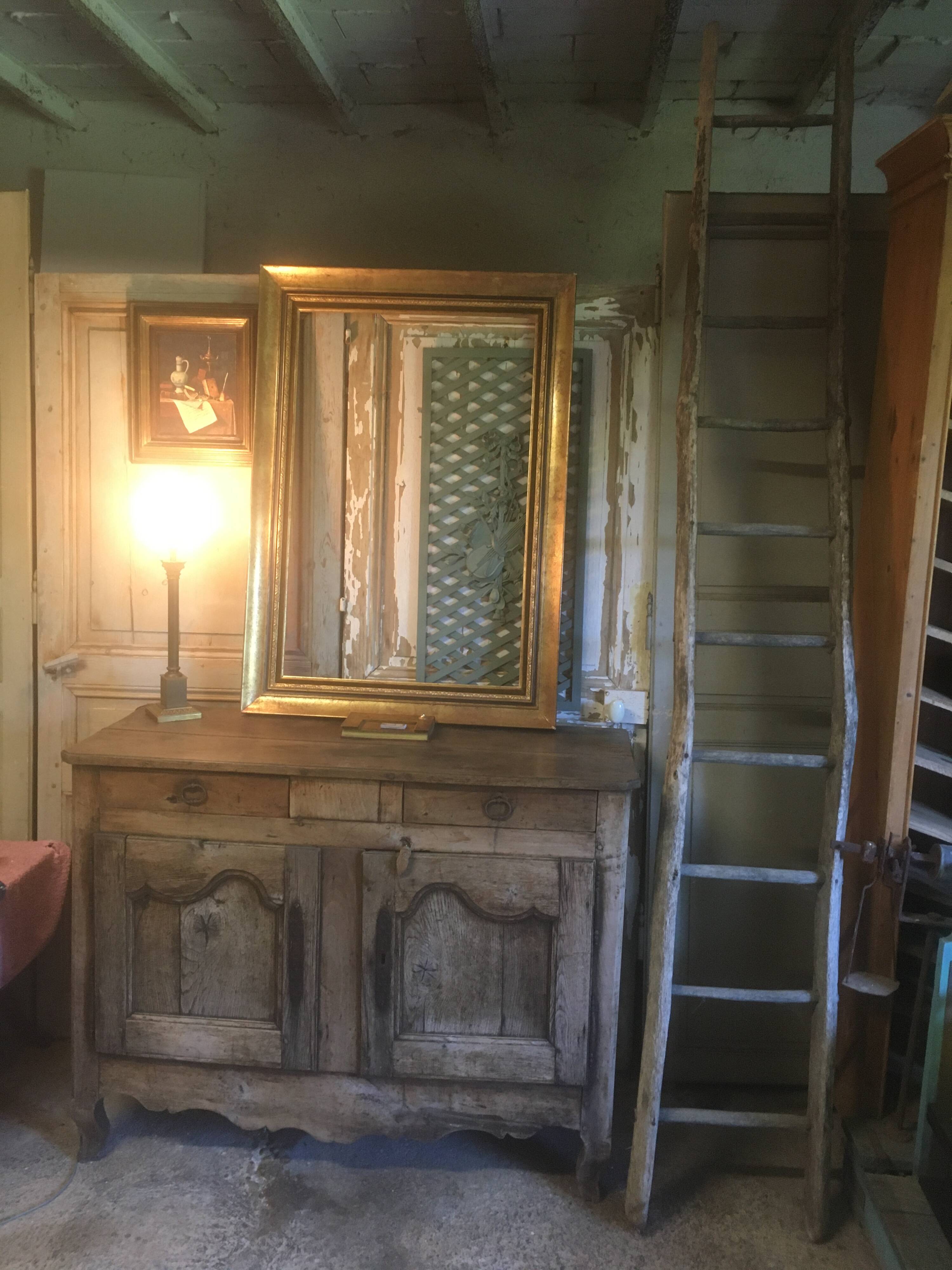 Lampe en bronze et nacre