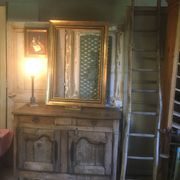 Lampe en bronze et nacre