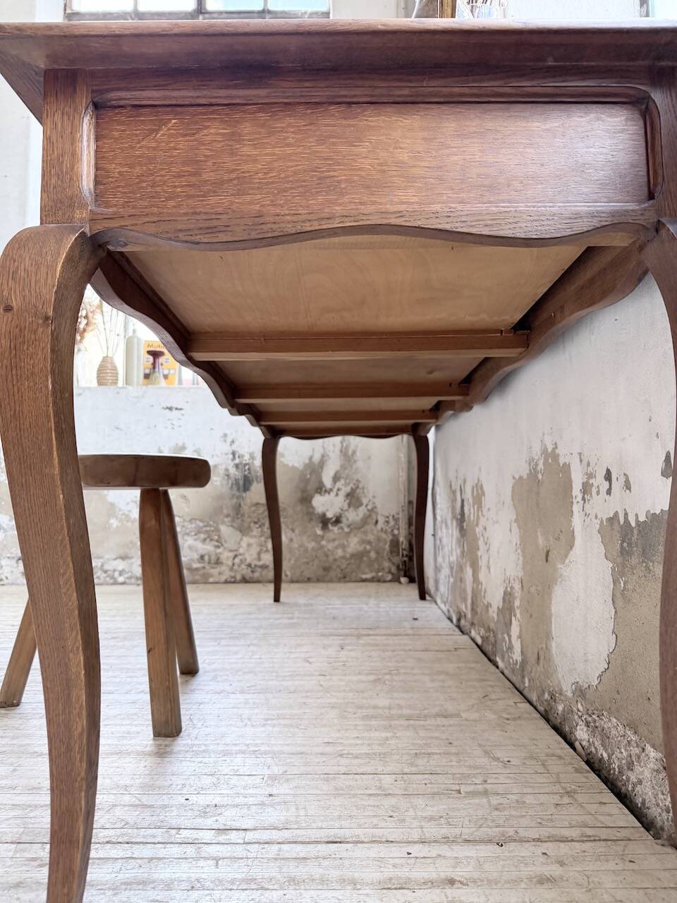 Console bureau en chêne 1960