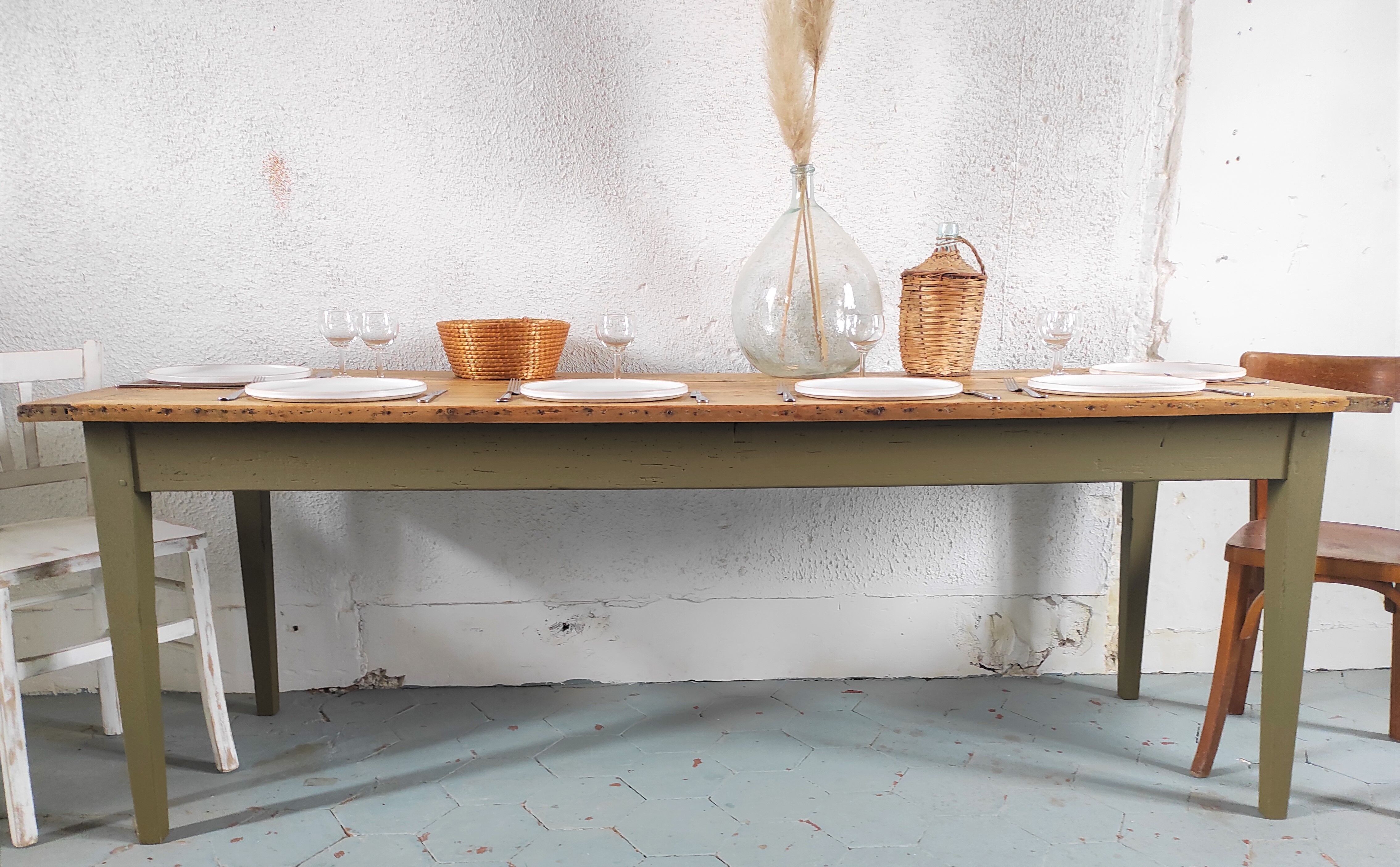 Table de ferme 210cm