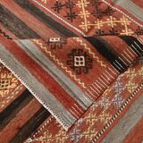 5x12 Long Wide Turkish Vintage Kilim Rug 162x377Cm SK 32815