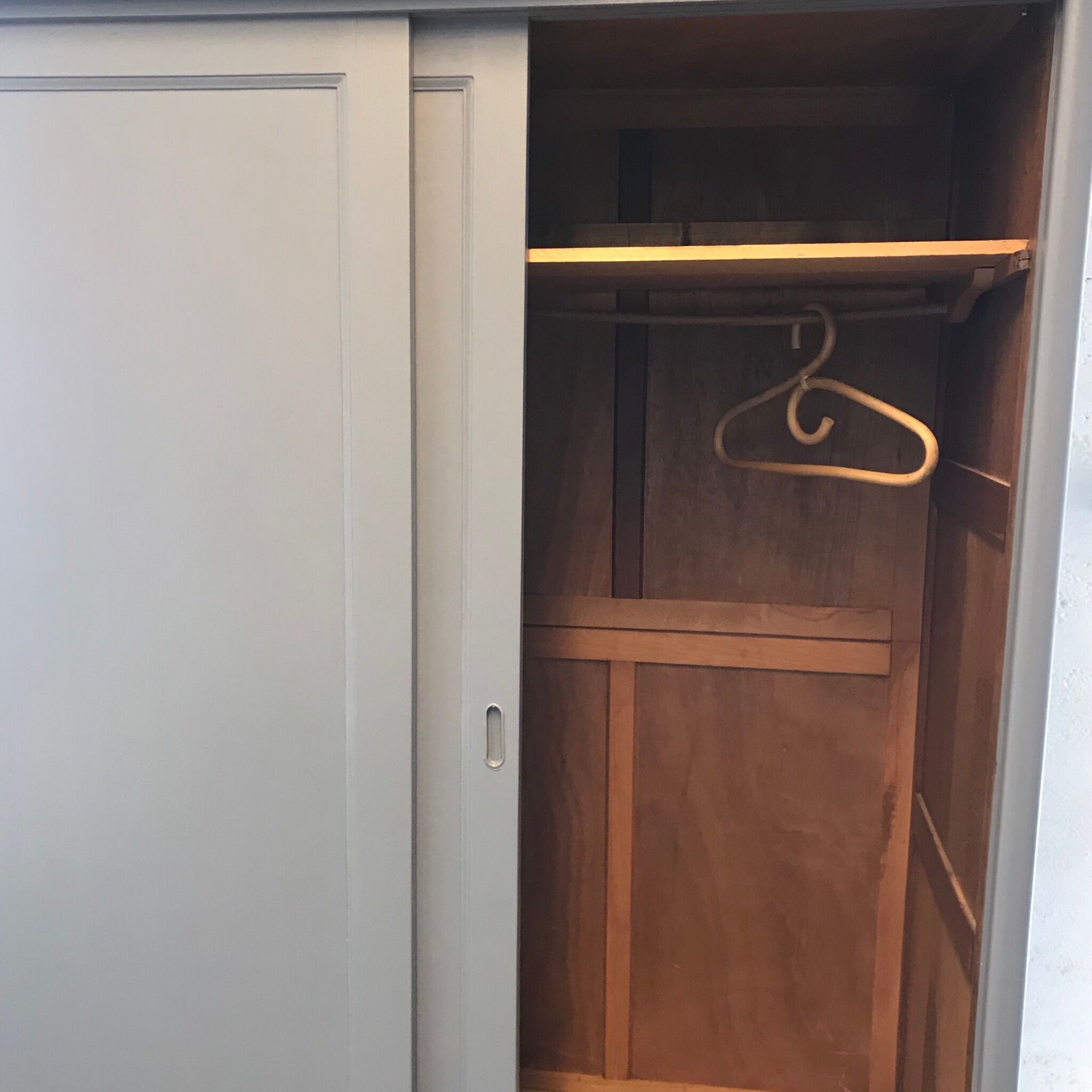 Scandinavian wardrobe with sliding doors