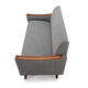 Reupholstered Danish Grey Vintage Sofa, 1960s