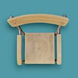 Antique wooden and metal children's chair with armrests – circa 1960