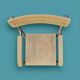 Antique wooden and metal children's chair with armrests – circa 1960