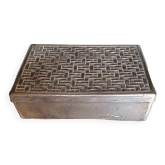 Cigarette box, silver metal jewelry