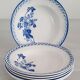 Plates hollows earthenware old Digoin Sarreguemines - model annick - vintage