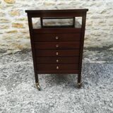 Furniture with five drawers with wheels
