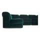 Fauteuils en Chenille de Seven Salotti, 1970s, Set de 5