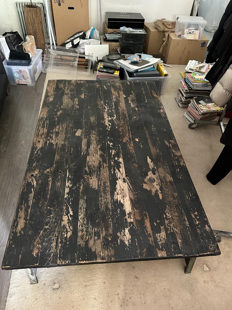 Industrial coffee table