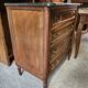 Vintage black marble chest of drawers
