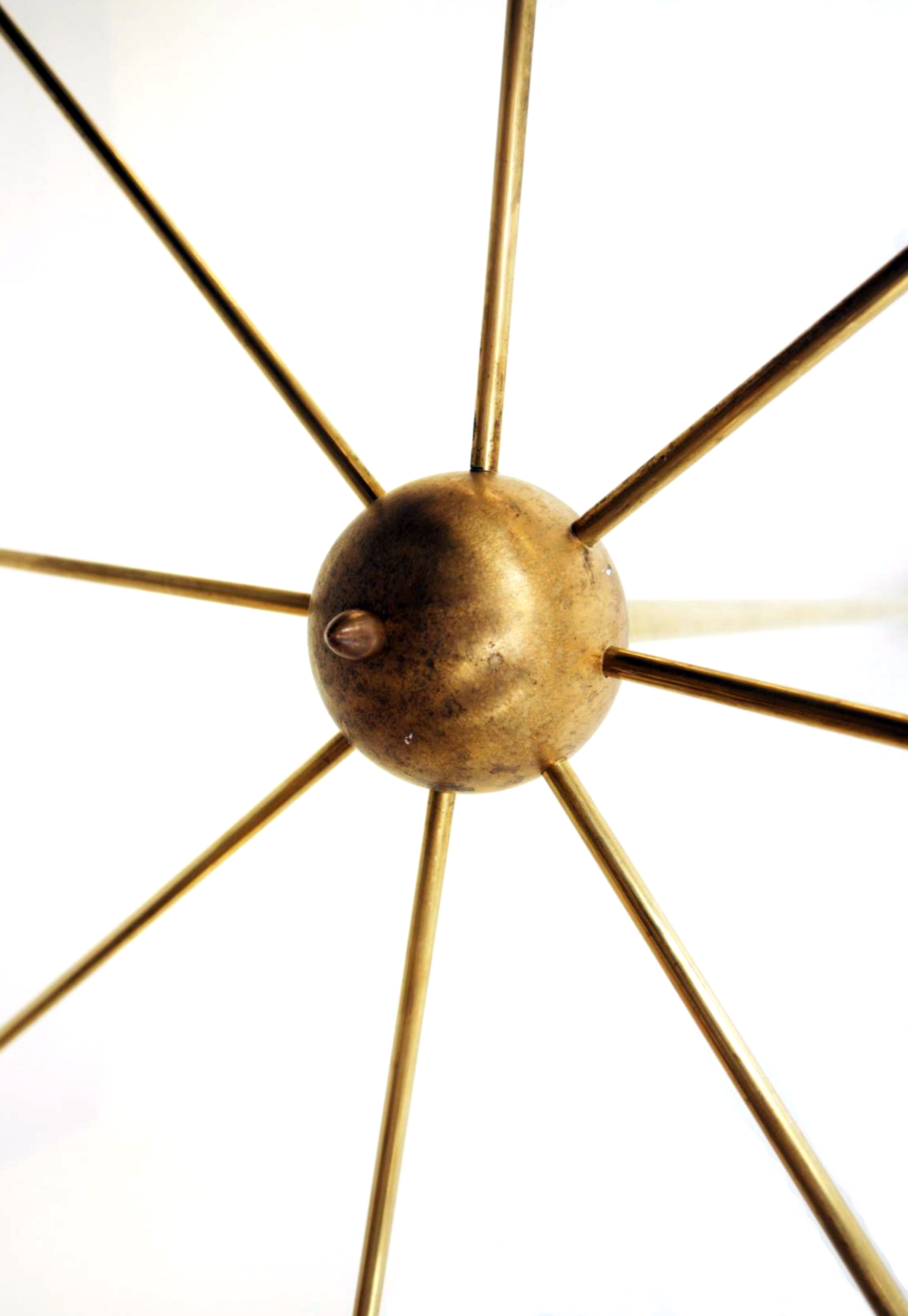 Chandelier in the style of the Italian creations of the 50s