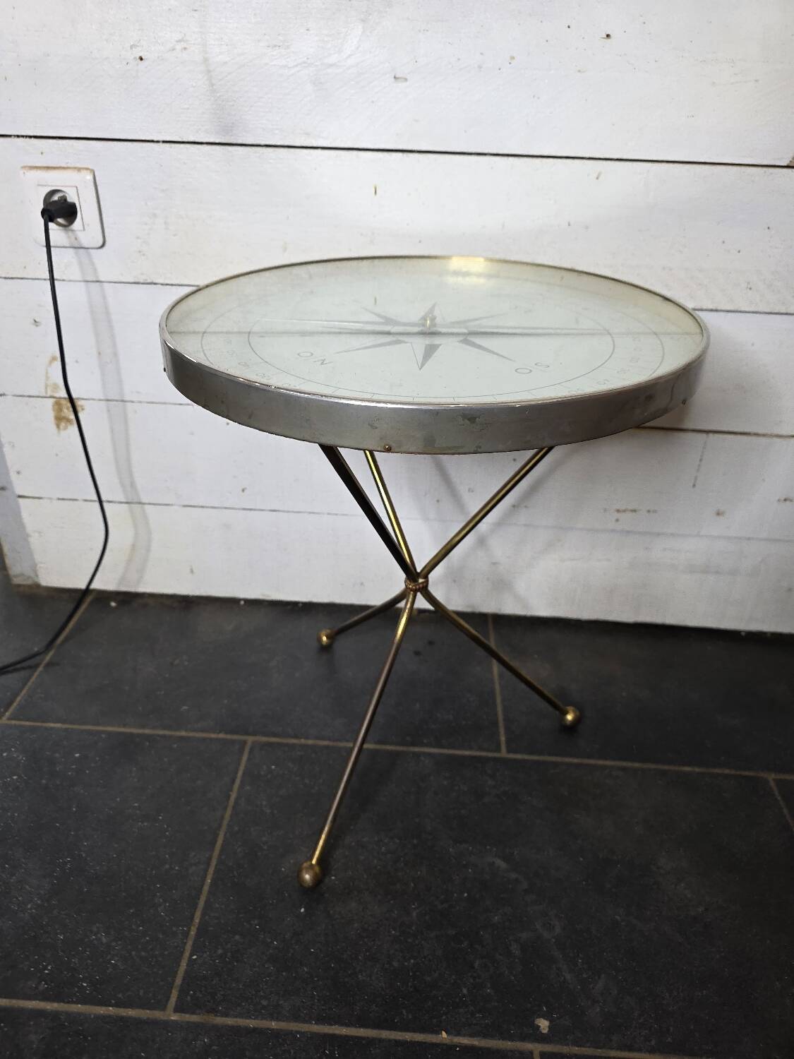 compass coffee table, 1960